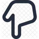 Finger runter  Symbol