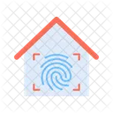 Finger Scan Biometric Touch Icon