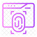 Finger Scanner Safety Icon