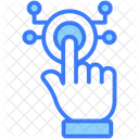 Finger Tap Hand Gesture Tool Icon