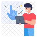 Finger Tap Technology Finger Touch Technology Touch Technology Icon