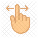 Finger ziehen  Symbol