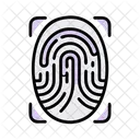 Fingerabdruck Identitat Biometrie Icon