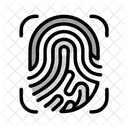 Fingerabdruck Identitat Biometrie Icon