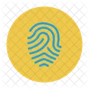 Fingerabdruck Scan Konfiguration Symbol