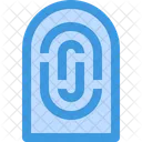 Fingerabdruck Fingerabdruck Scannen Sicherheit Icon