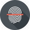 Fingerabdruck Scan Daumen Symbol