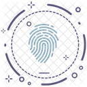 Sicherheit Fingerabdruck Schloss Symbol