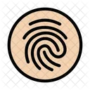 Fingerabdruck Biometrie Verifizierung Symbol