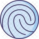 Fingerabdruck Biometrik Touch ID Symbol