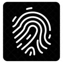 Fingerabdruck Sicherheit Scan Icon