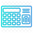 Fingerabdruck Scan Biometrische Symbol