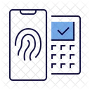 Fingerabdruck POS Terminal NFC Symbol