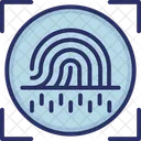 Fingerabdruck Biometrie Identitat Icon