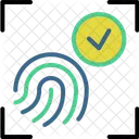 Fingerabdruckscan Sicherheit Fingerabdruck Symbol