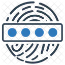 Passwort Biometrie Fingerabdruck Symbol