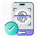 Fingerabdruck-Scan  Symbol