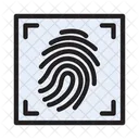 Fingerabdruck-Scan  Symbol