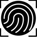 Glyphe Schwarz Symbol