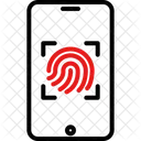 Fingerabdruckscan Sicherheit Fingerabdruck Symbol
