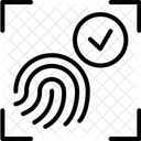 Fingerabdruckscan Sicherheit Fingerabdruck Symbol