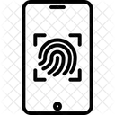 Fingerabdruckscan Sicherheit Fingerabdruck Symbol