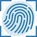 Fingerabdruck Scan Scannen Fingerabdruck Symbol