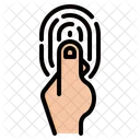 Fingerabdrucksperre  Symbol