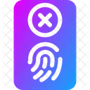 Zugriff per Fingerabdruck  Symbol