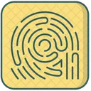 Fingerabdruck Sicherheit Biometrie Symbol