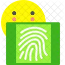 Fingerabdruckscanner Fingerabdruck Scan Symbol