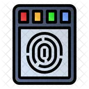 Fingerabdruck Scanner Sensor Symbol