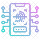 Fingerabdruck-Scanner  Symbol