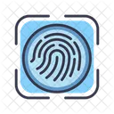 Fingerabdruck-Scanner  Symbol