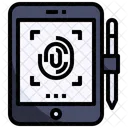 Fingerabdruck-Scanner  Symbol