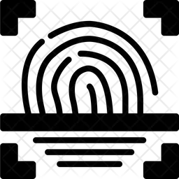 Fingerabdruck-Scanner  Symbol