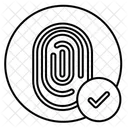 Fingerabdruckscanner zugelassen  Symbol