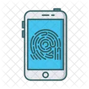 Finger Scanner Sicherheit Symbol