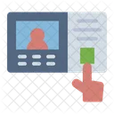 Fingerpint Scanner Finger Interface Icon