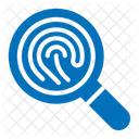 Fingerprint Security Search Icon