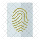 Fingerprint Document File Icon