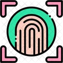 Fingerprint Scan Biometric Icon