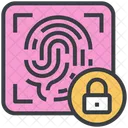 Cyber Security Fingerprint Icon
