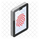 Fingerprint Biometric Lock Icon