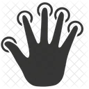 Finger Scan Biometric Icon