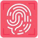 Crime Fingerprint Thumbscan Icon