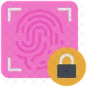 Cyber Security Fingerprint Icon