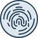 Fingerprint Dactylogram Thumb Mark Icon