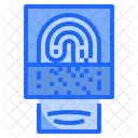 Fingerprint Identification Card Icon