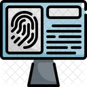 Fingerprint Law Justice Icon
